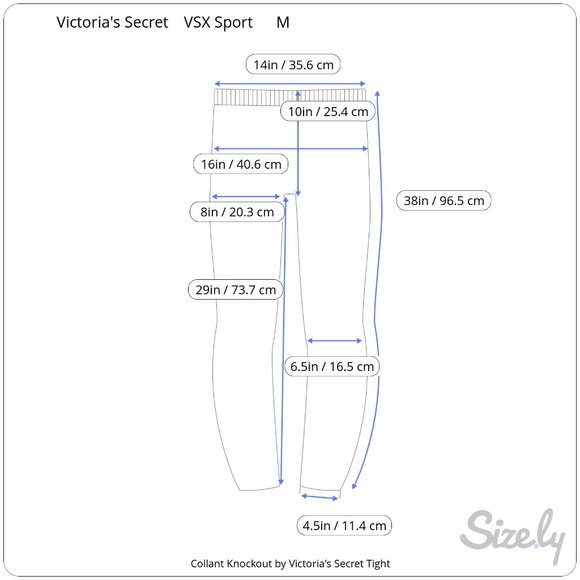 Victoria Secret VSX Multicolored Leggings Size Medium - Picture 4 of 4